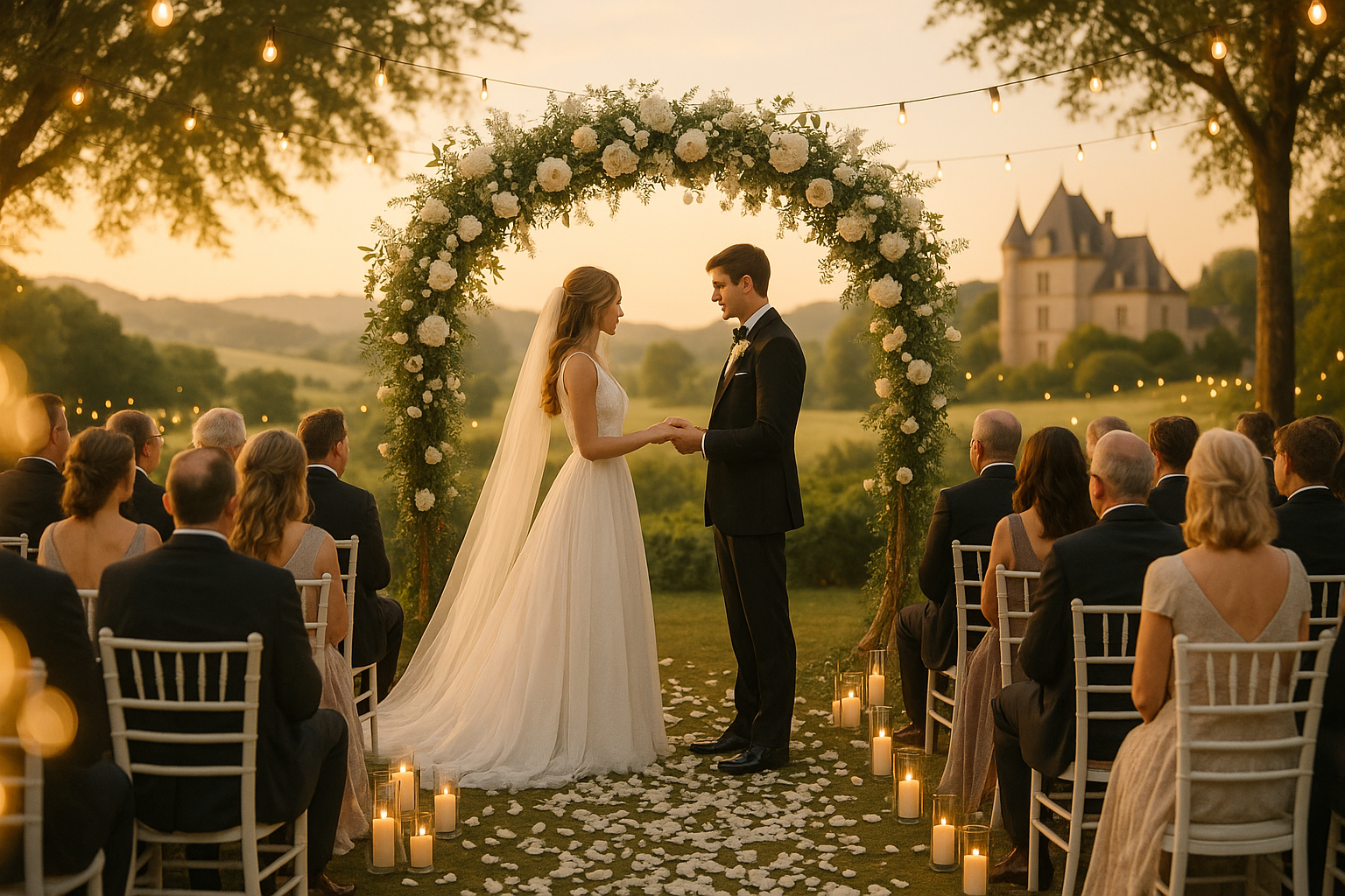 Accessoires de cérémonie pour mariage romantique