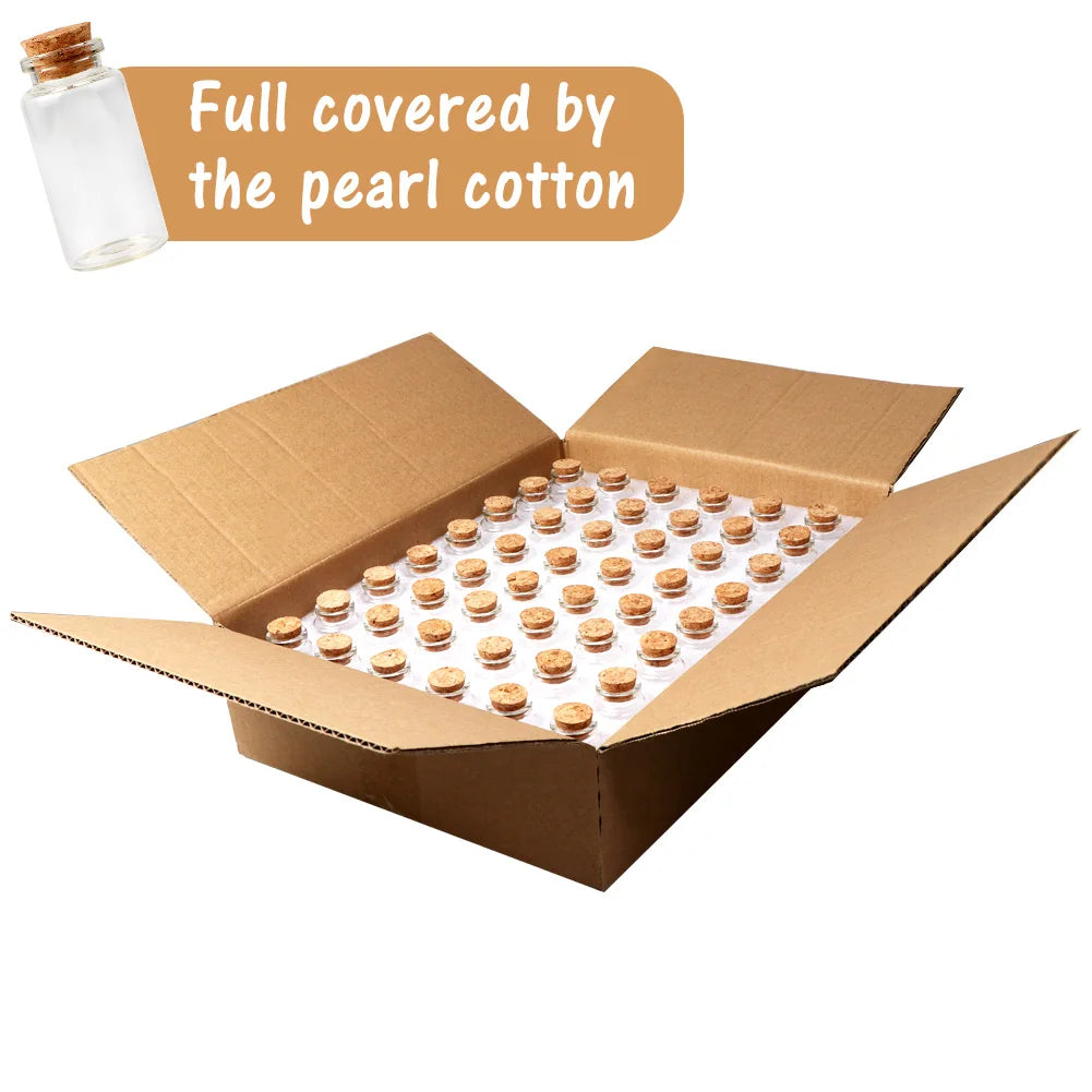 32Pcs Small Glass Bottles with Cork Lids 40Ml Mini Jars Glass Vials with Wooden Corks Tags and Hemp Ropes for Weddings DIY Craft