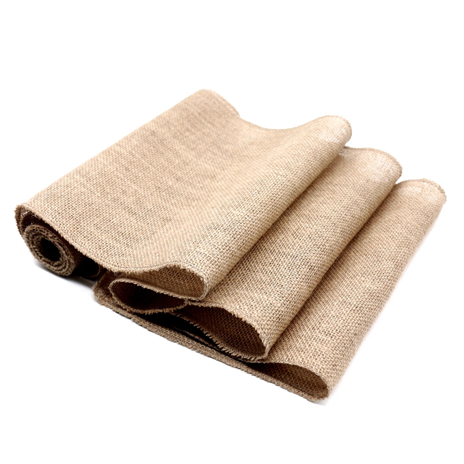30Cm Width Jute Linen Vintage Natural Table Runner Burlap Rustic Khaki Party Country Wedding Decoration Chair Decor