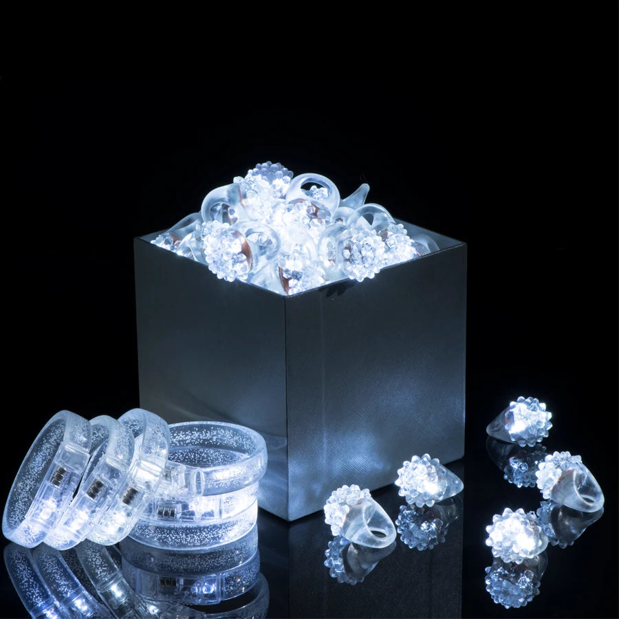 Led White Bracelets Light up Party Favors Glow in the Dark Party Supplies Neon Sunglasses LED Rings Bracelets Wedding Decoration