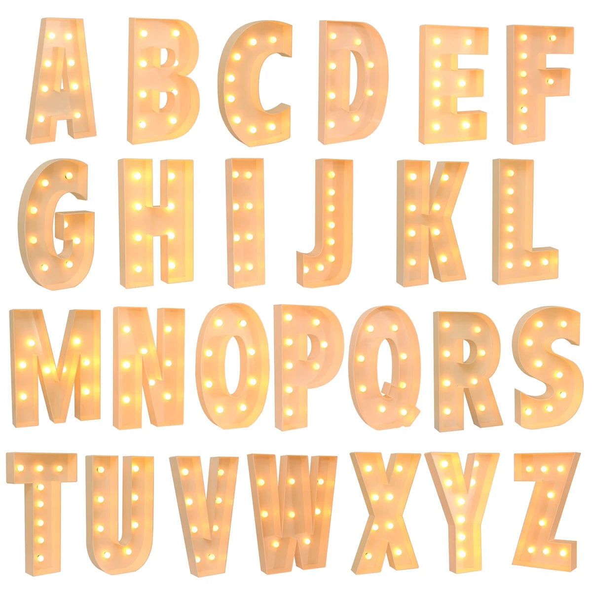 91.5CM Giant Letter Led Light Frame Box Baby Shower Christmas 1St Birthday Wedding Party Decor DIY Name Balloon Filling Box